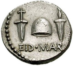 Roman Ides of March coin