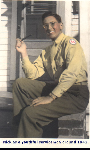Nick Gagliano in the service.